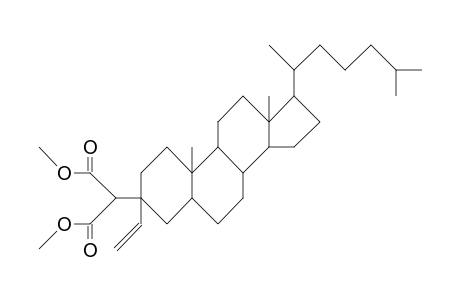 3b-Vinyl-3a-(bis(carbomethoxy)-methyl)-5a-cholestane