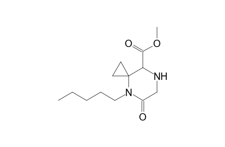 Methyl 5-oxo-4-pentyl-4,7-diazaspiro[2.5]octane-8-carboxylate