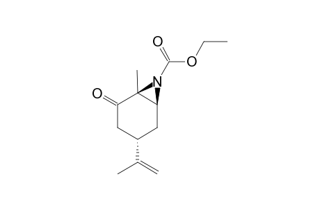 (1S,4S,6S)-1-Methyl-4-isopropenyl-7-aza-7-ethoxycarbonylbicyclo[4.1.0]heptan-2-one