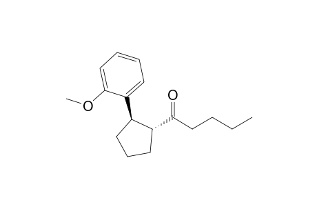 1-[(1R,2R)-2-(2-methoxyphenyl)cyclopentyl]-1-pentanone
