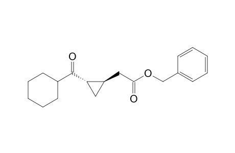 (+-)-Benzyl 2-[(1R,2S)-2-cyclohexylcarbonylcyclopropyl]acetate