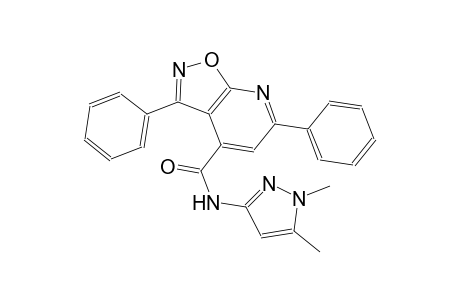 isoxazolo[5,4-b]pyridine-4-carboxamide, N-(1,5-dimethyl-1H-pyrazol-3-yl)-3,6-diphenyl-