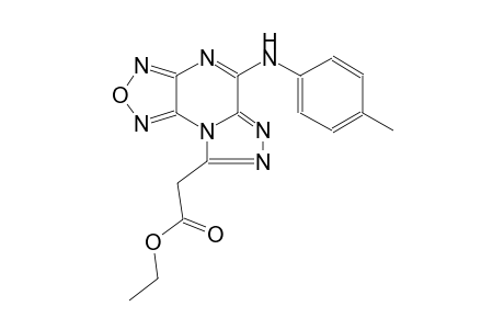 [1,2,5]oxadiazolo[3,4-e][1,2,4]triazolo[4,3-a]pyrazine-8-acetic acid, 5-[(4-methylphenyl)amino]-, ethyl ester