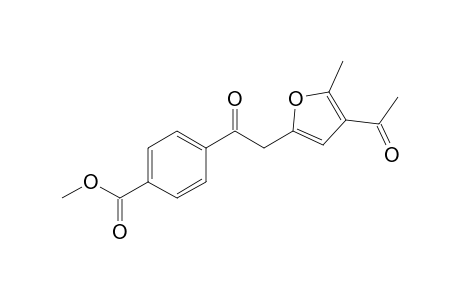 2-Methyl-3-acetyl-5-(4-methoxycarbonylbenzoyl)methylfuran