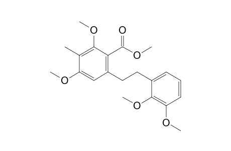 6-[2-(2,3-dimethoxyphenyl)ethyl]-2,4-dimethoxy-3-methyl-benzoic acid methyl ester