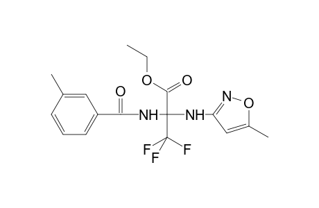Propanoic acid, 3,3,3-trifluoro-2-[(3-methylbenzoyl)amino]-2-[(5-methyl-3-isoxazolyl)amino]-, ethyl ester