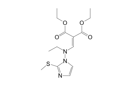 DIETHYL-[N-(2-METHYLTHIO-1-IMIDAZOLYL)-ETHYLAMINO]-METHYLENEPROPANEDIOATE