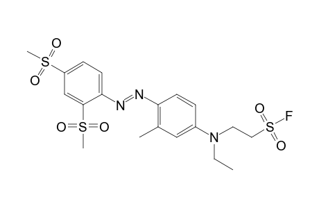 2-{4-{[2,4-bis(methylsulfonyl)phenyl]azo}-N-ethyl-m-toluidino}ethanesulfonyl fluoride