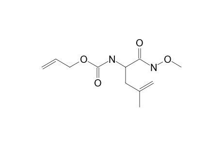 2-[(ALLYLOXYCARBONYL)-AMINO]-N-METHOXY-4-METHYL-4-PENTENAMIDE