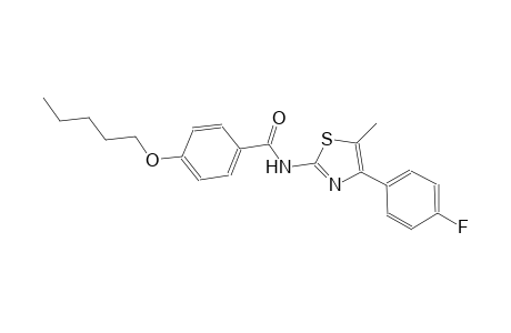 N-[4-(4-fluorophenyl)-5-methyl-1,3-thiazol-2-yl]-4-(pentyloxy)benzamide