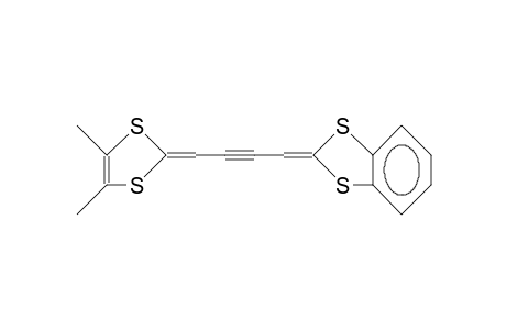 1-(Benzo<D>-1,3-dithiol-2-ylidene)-4-(4,5-dimethyl-1,3-dithiol-2-ylidene)-2-butyne