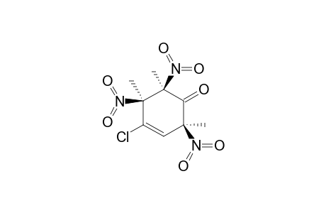 4-CHLORO-2,5,6-TRIMETHYL-R-2,C-5,C-6-TRINITROCYCLOHEX-3-ENONE