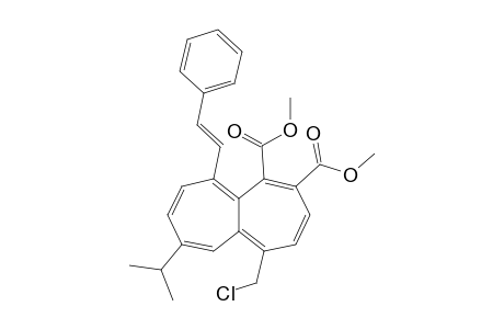 Dimethyl 1-(chloromethyl)-9-isopropyl-6-[2'-phenylethenyl]heptalene-4,5-dicarboxylate