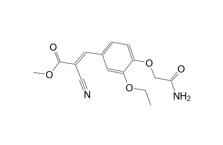 methyl (2E)-3-[4-(2-amino-2-oxoethoxy)-3-ethoxyphenyl]-2-cyano-2-propenoate