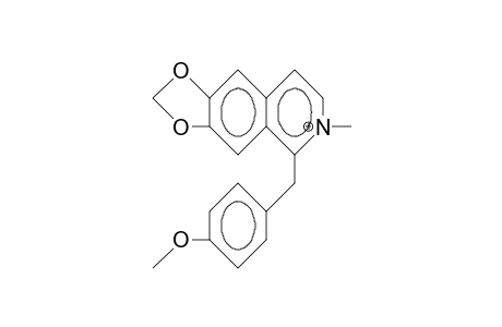 1-(P-Methoxybenzyl)-6,7-methylendioxy-isoquinoline N-methosalt