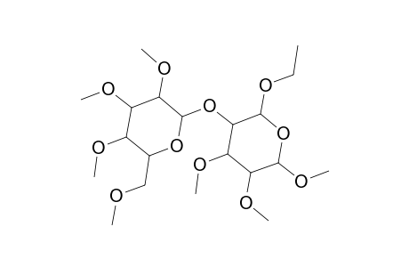 Glucopyranoside, methyl 2,3,6-tri-O-methyl-4-O-(tetra-O-methyl-.beta.-D-glucopyranosyl)-, .beta.-D-