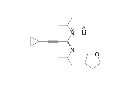 lithium [C-(2-cyclopropylethynyl)-N-isopropyl-carbonimidoyl]-isopropyl-azanide tetrahydrofuran