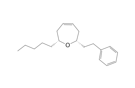 (2R*,7S*)-(Z)-2-Pentyl-7-phenethyl-2,3,6,7-tetrahydrooxepine