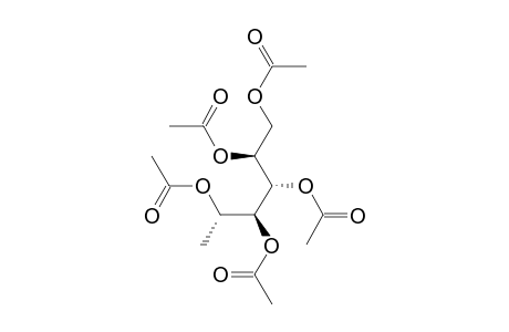 1,2,3,4,5-Penta-O-acetyl-6-deoxy-L-mannitol
