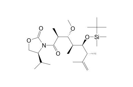 2-Oxazolidinone, 3-[5-[[(1,1-dimethylethyl)dimethylsilyl]oxy]-3-methoxy-2,4,6,7-tetramethyl-1-oxo-7-octenyl]-4-(1-methylethyl)-, [4S-[3(2R*,3S*,4R*,5R*,6S*),4R*]]-