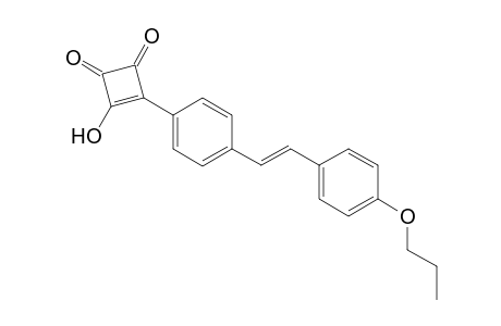 (E)-3-Hydroxy-4-(4-[2-(4-n-propoxyphenyl)ethenyl]phenyl)cyclobut3-ene-dione