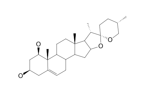 RUSCOGENIN;(25R)-SPIROST-5-ENE-1-BETA,3-BETA-DIOL