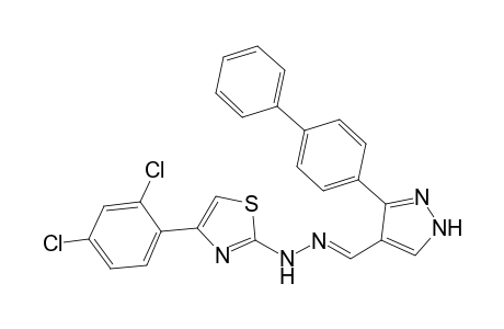3-Biphenyl-4-yl-1H-pyrazole-4-carbaldehyde[4-(2,4-dichlorophenyl)-1,3-thiazol-2-yl]hydrazone