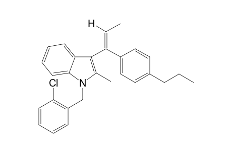 1-(2-Chlorobenzyl)-2-methyl-3-(1-(4-propylphenyl)-1-propen-1-yl)1H-indole I
