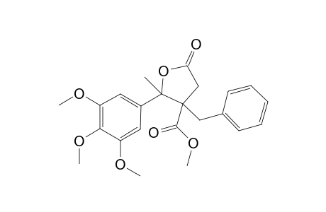 Methyl 3-benzyl-2-methyl-5-oxo-2-(3,4,5-trimethoxyphenyl)tetrahydrofuran-3-carboxylate