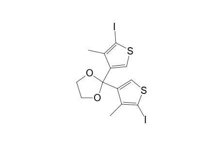 2,2-Bis(5-iodo-4-methyl-3-thienyl)-1,3-dioxolane