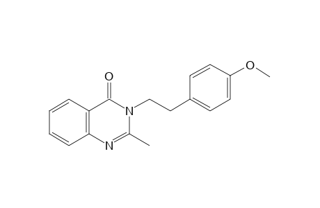 3-(p-METHOXYPHENETHYL)-2-METHYL-4(3H)-QUINAZOLINONE