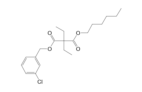 Diethylmalonic acid, 3-chlorobenzyl hexyl ester