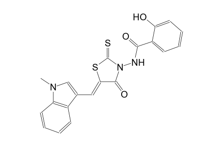 2-hydroxy-N-{(5Z)-5-[(1-methyl-1H-indol-3-yl)methylene]-4-oxo-2-thioxo-1,3-thiazolidin-3-yl}benzamide