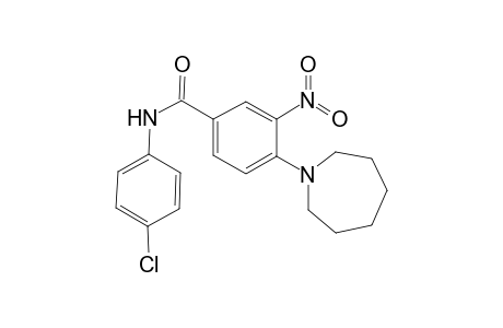 4-Azepan-1-yl-N-(4-chloro-phenyl)-3-nitro-benzamide