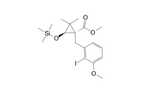 TRANS-METHYL-1-(2-IODO-3-METHOXYBENZYL)-3,3-DIMETHYL-2-TRIMETHYLSILOXYCYCLOPROPANECARBOXYLATE