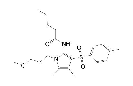 pentanamide, N-[1-(3-methoxypropyl)-4,5-dimethyl-3-[(4-methylphenyl)sulfonyl]-1H-pyrrol-2-yl]-