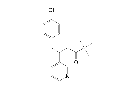 3-Hexanone, 6-(4-chlorophenyl)-2,2-dimethyl-5-(3-pyridinyl)-