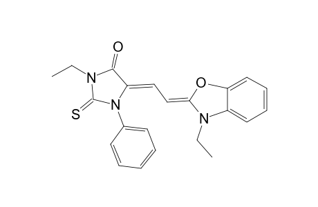 4-Imidazolidinone, 3-ethyl-5-[2-(3-ethyl-2(3H)-benzoxazolylidene)ethylidene]-1-phenyl-2-thioxo-