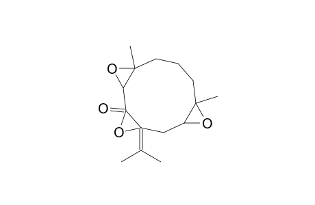 Spiro[6,12-dioxatricyclo[9.1.0.05,7]dodecane-3,2'-oxiran]-2-one, 3',3',7,11-tetramethyl-