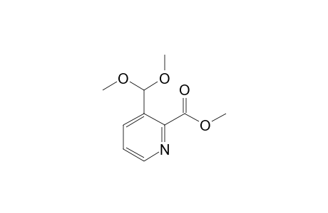 3-(dimethoxymethyl)-2-pyridinecarboxylic acid methyl ester