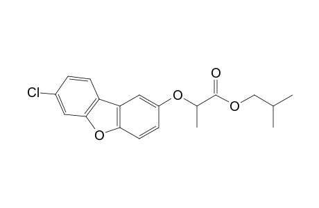 Propanoic acid, 2-[(7-chloro-2-dibenzofuranyl)oxy]-, 2-methylpropyl ester