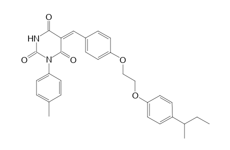 (5Z)-1-(p-tolyl)-5-[4-[2-(4-sec-butylphenoxy)ethoxy]benzylidene]barbituric acid