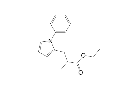 Ethyl 2-methyl-3-(1-phenylpyrrol-2-yl)propanoate
