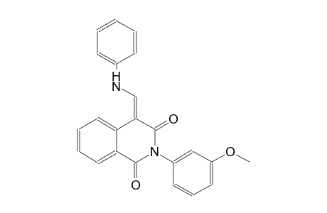 1,3(2H,4H)-isoquinolinedione, 2-(3-methoxyphenyl)-4-[(phenylamino)methylene]-, (4E)-