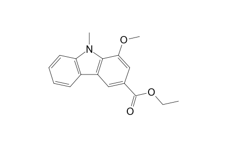 1-Methoxy-9-methyl-3-carbazolecarboxylic acid ethyl ester