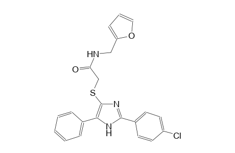 acetamide, 2-[[2-(4-chlorophenyl)-5-phenyl-1H-imidazol-4-yl]thio]-N-(2-furanylmethyl)-