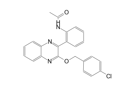 N-(2-{3-[(4-chlorobenzyl)oxy]-2-quinoxalinyl}phenyl)acetamide