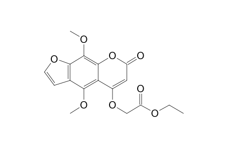 2-(7-keto-4,9-dimethoxy-furo[3,2-g]chromen-5-yl)oxyacetic acid ethyl ester
