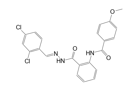 benzoic acid, 2-[(4-methoxybenzoyl)amino]-, 2-[(E)-(2,4-dichlorophenyl)methylidene]hydrazide