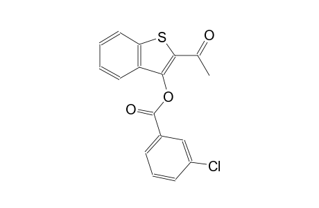 2-acetyl-1-benzothien-3-yl 3-chlorobenzoate